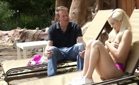 Pettite Blonde Babysitter Banged by Huge Experienced Cock
